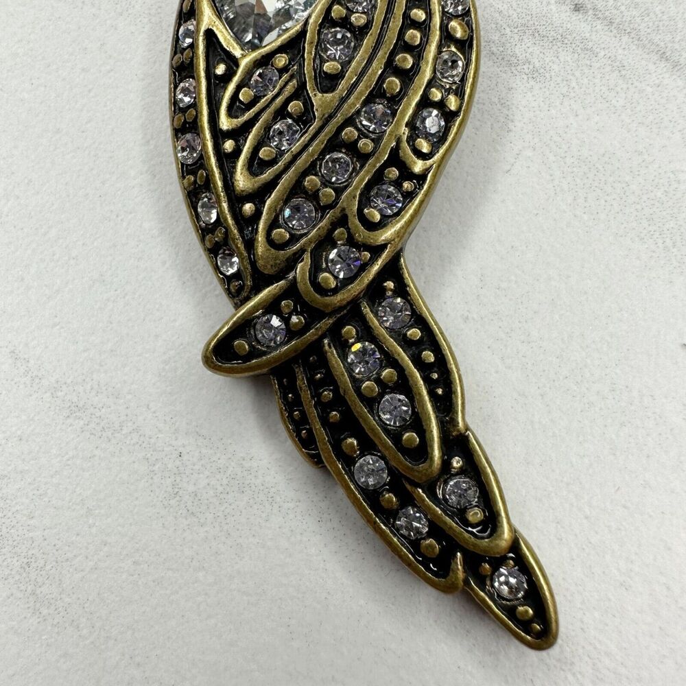 Chico's 2010 Rhinestone Parrot Bird Keychain Keyring - Picture 6 of 9